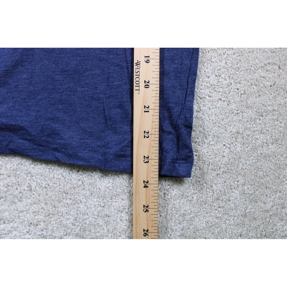 Aeropostale Shirt Womens Large Blue Peace Sign Graphic Crewneck Classic Crew Tee - Picture 5 of 7